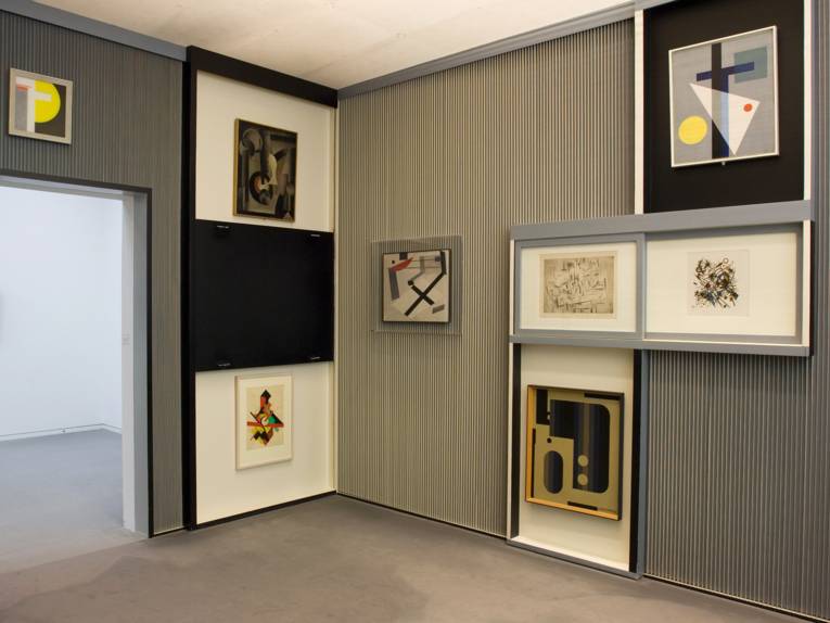 Rekonstruktion von El Lissitzkys "Kabinett der Abstrakten" aus dem Jahr 1968, 2008 im Sprengel Museum Hannover